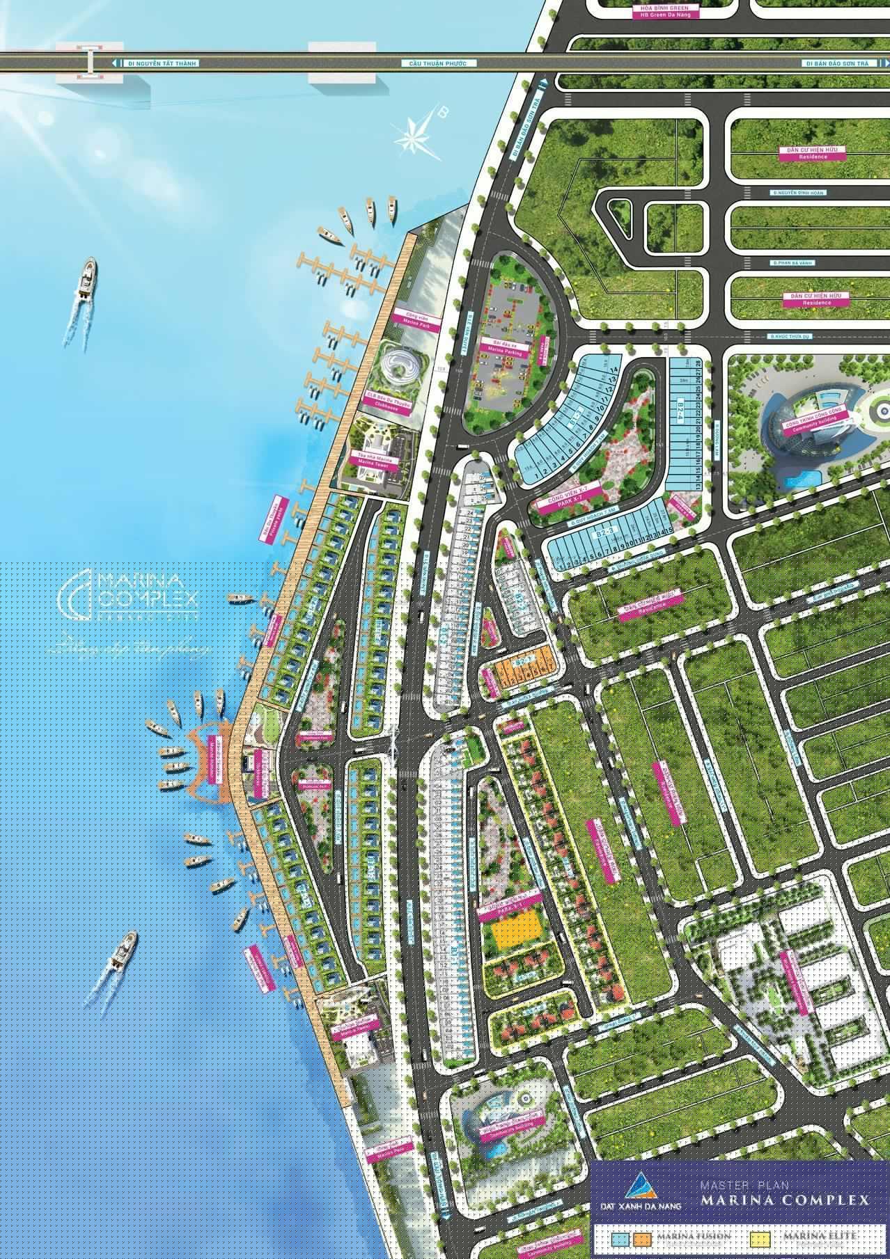 mặt bằng dự án Marina Complex