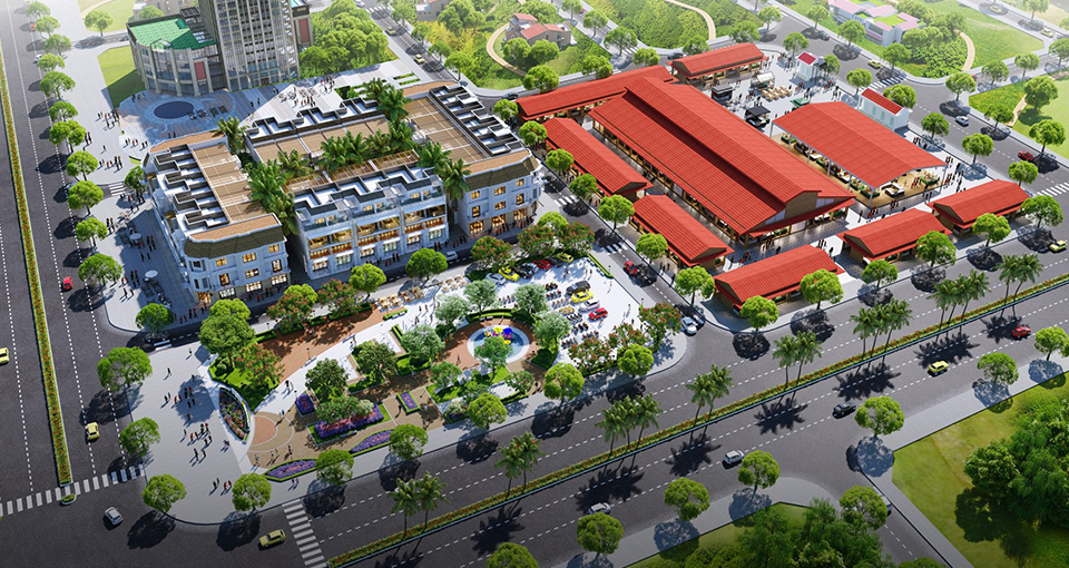 tổng quan dự án 
          PHỐ CHỢ PƠNG D’RANG